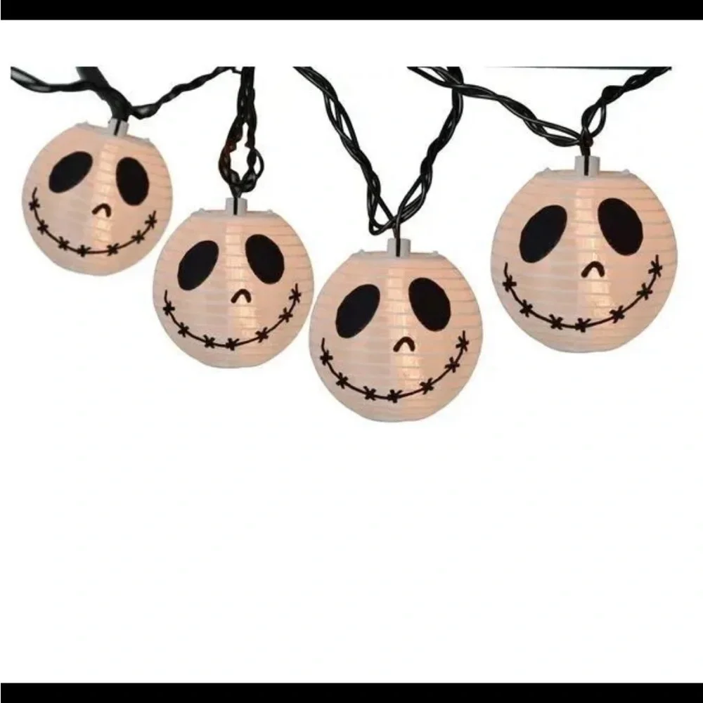 Disneys Jack Skellington jack-o lantern String Lights NEW